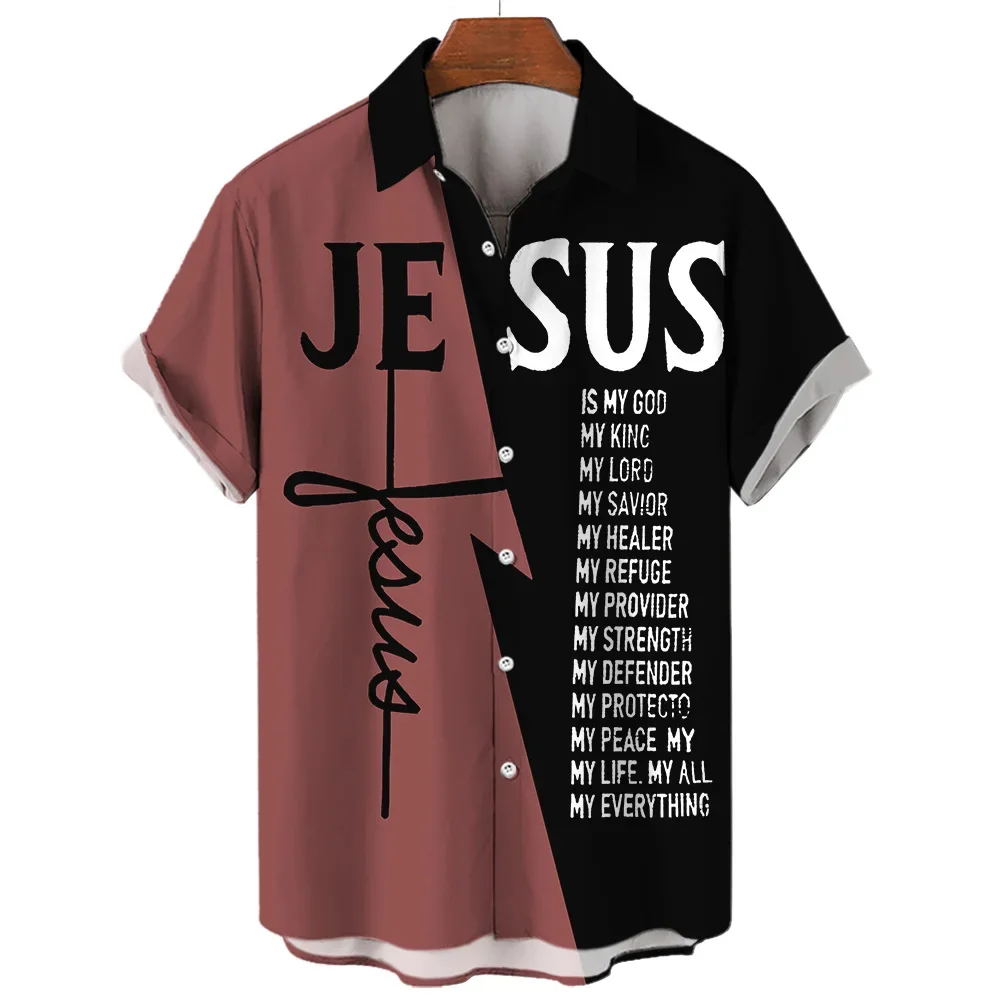 Crusader Knight Printed Short Sleeve Shirt Fashionable And Handsome 3D Printed Men\'s Casual Large Size Shirt 2023