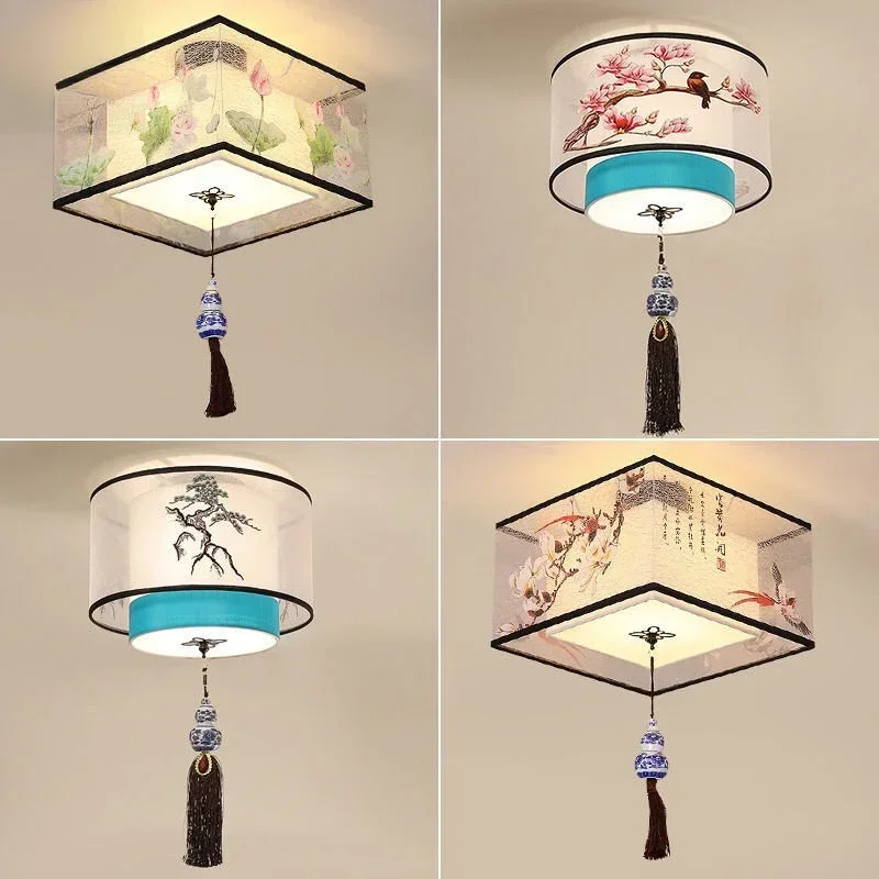 Modern Simple Lotus Bird LED Ceiling Lamp Living Room Bedroom Study Hotel KTV Bedside Ceiling Light Room Decoration Ceiling Lamp