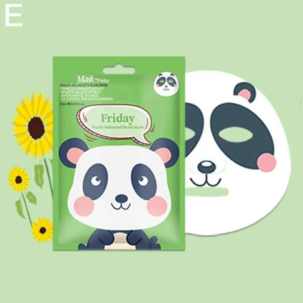 7 Pack Animal Character Sheet Masks, Deep Moisturizing  Soothing Glowing Face Masks for Women Girls Night Skin Care Spa Party