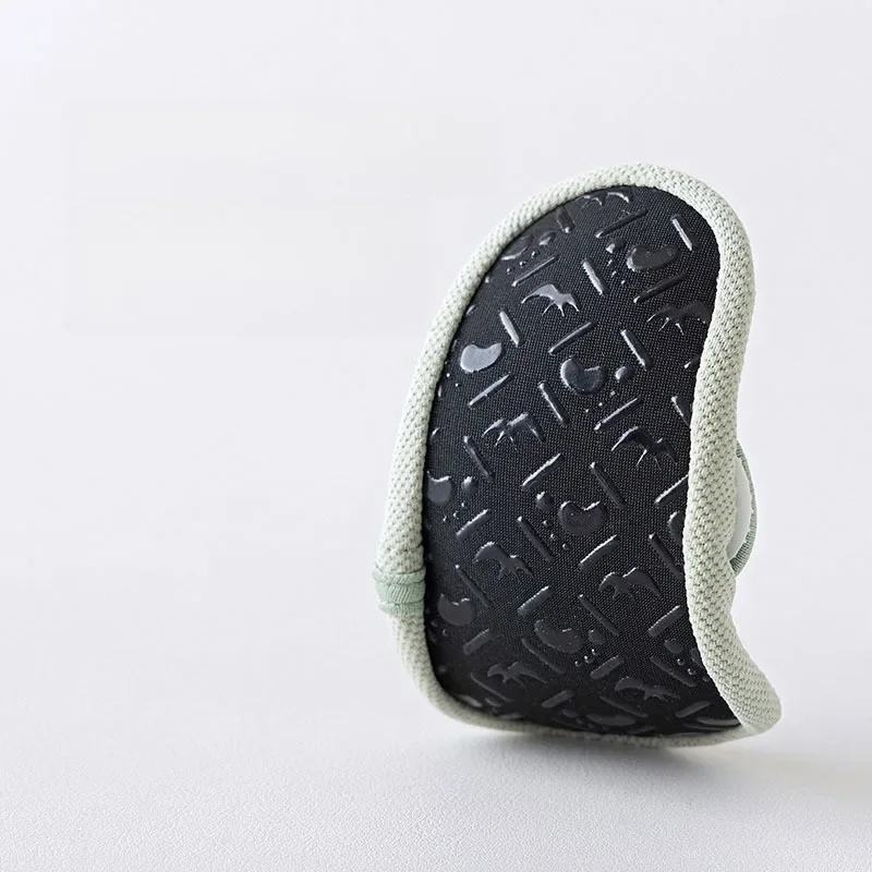 رقيقة الأطفال الطابق الجوارب الرضع المضادة للانزلاق منصة سوليد حذاء طفل صغير المنزل داخلي بلون تنفس الطفل الجوارب غطاء #3