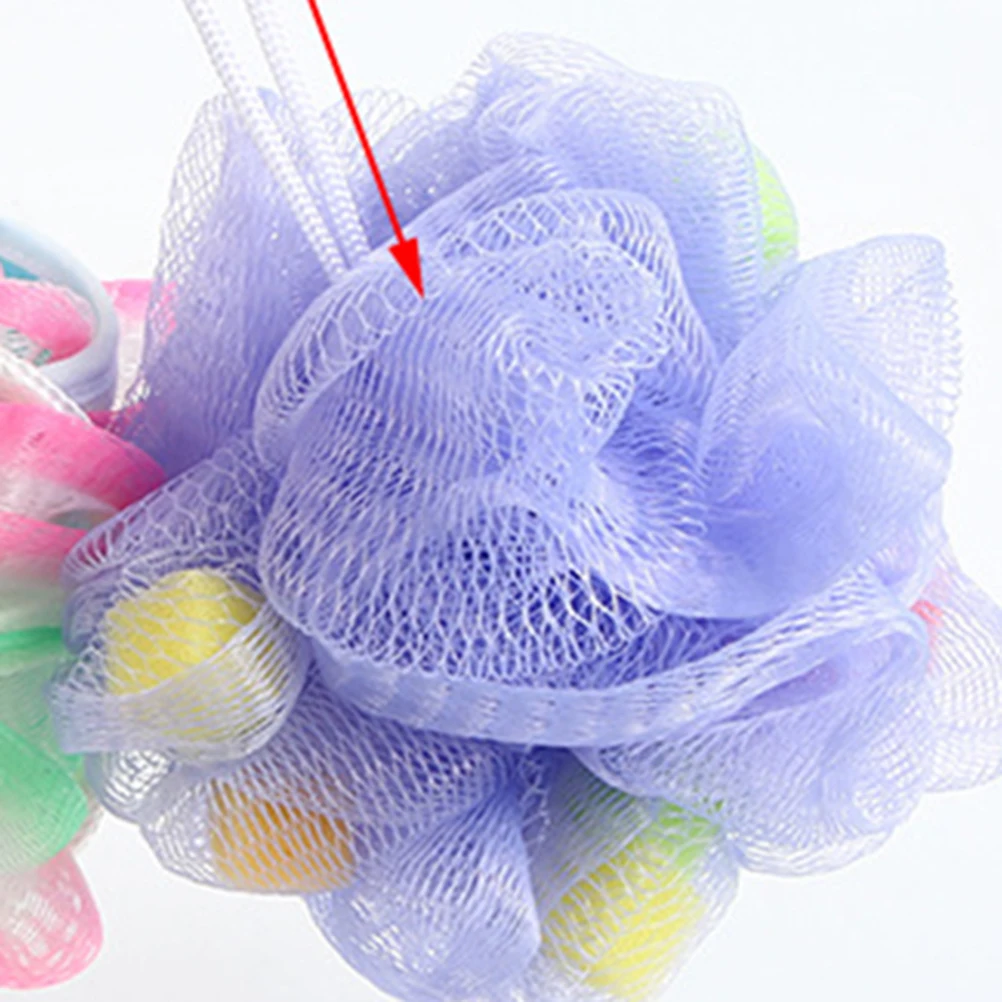 

shower ball shower mesh pouf bath mesh pouf shower loofahs body scrubber puff mesh bath sponges