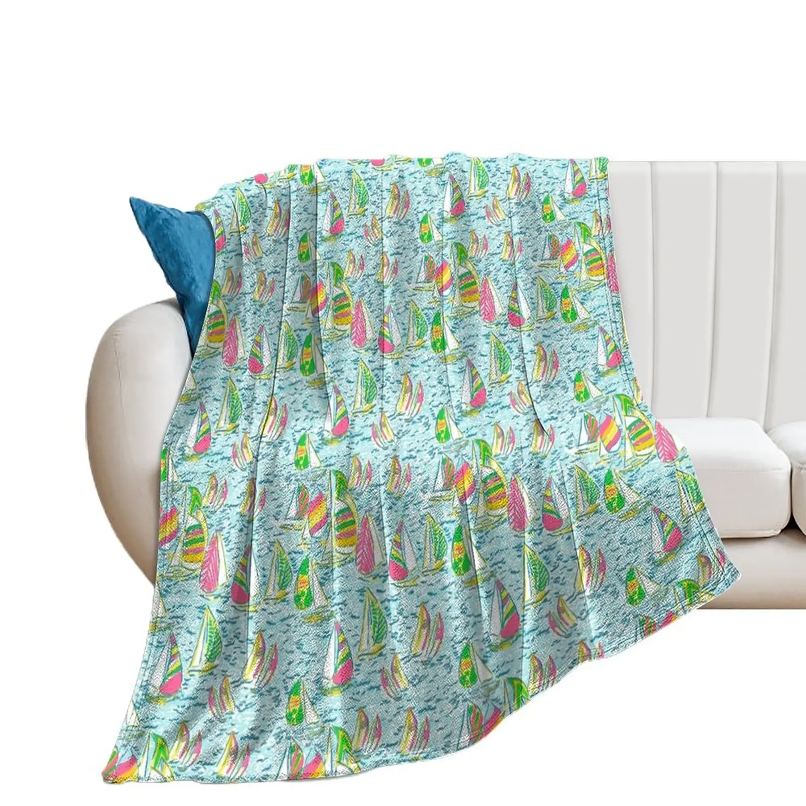 

Sailboats Throw Blanket Hairys Large Decorative Throw christmas gifts Blankets