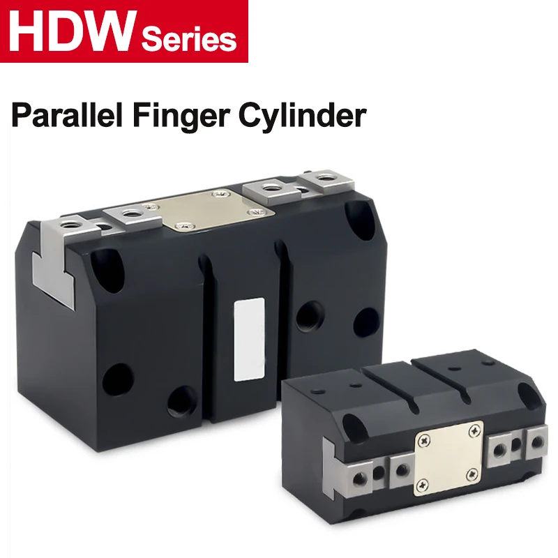 HDW Finger Cylinder Powerful Mechanical Parallel Gripper 20/25/40/50/63/80/100 With Magnet Pneumatic Air Claw Automation Robot