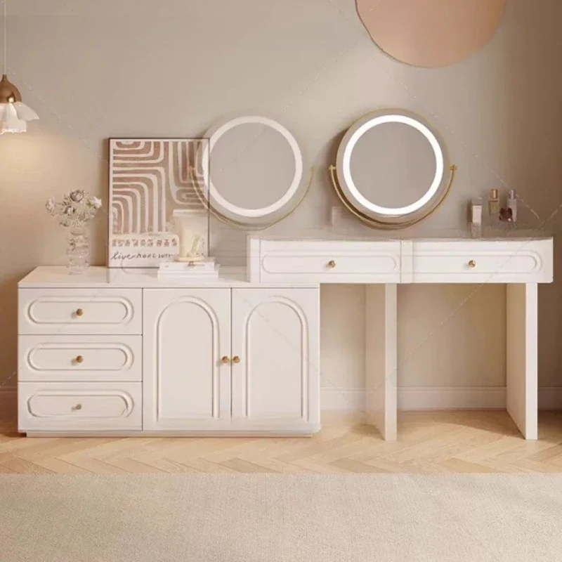 Beauty Girl Dressing Table Modern Mid Century Luxury Storage Dressing Table Drawers Service Mesa De Maquillaje Home Furniture