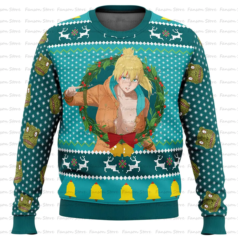 Kaiman Dorohedoro Ugly Christmas Sweater 2025 New Fashion Spring Autumn Men Pullover Tops Cartoon Anime Women Hoodie Sweatshirt