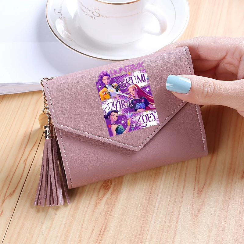 Kpop شيطان الصيادين النقدية المغلف المحفظة للفتيات أنيمي المال كليب رومي ميرا زوي حاملي بطاقات النساء محفظة نسائية للعملات المعدنية حقائب الموضة #1
