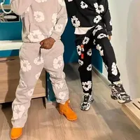 2025 Trendy American Style Printed Pants for Men WOMEN Fashionable Britches Versatile SWEAT PANTS High Street Style Trousers