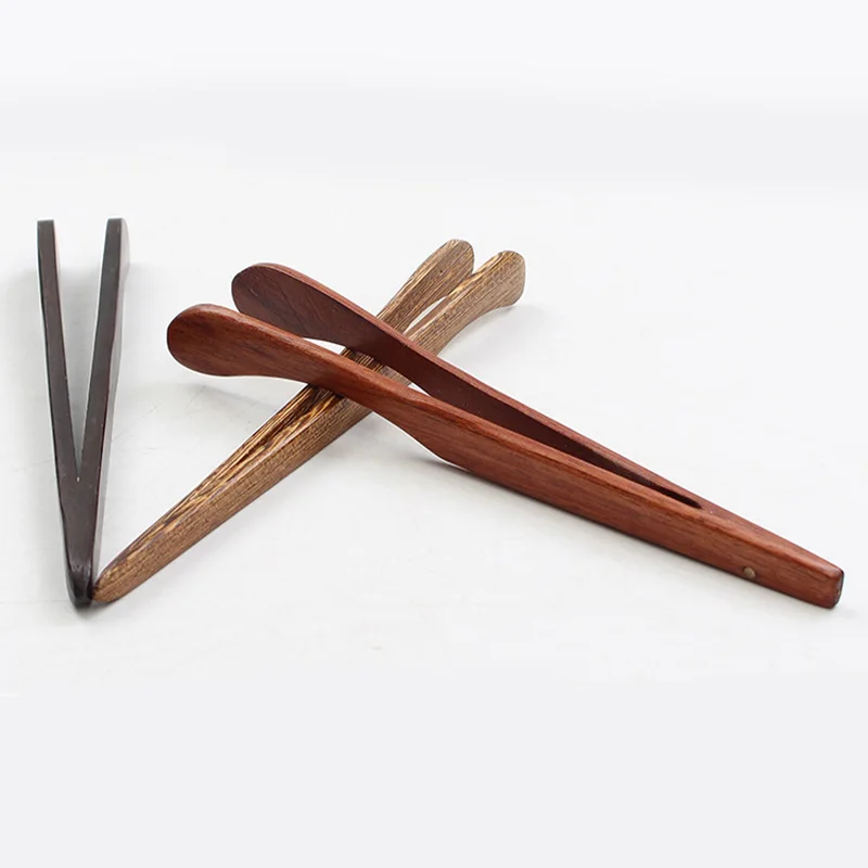 1pcs Wooden Tea Clip Multi-functional Tea Clip Tongs Food Toast Bend Clip Chinese Style Tea Set Accessories Teaware