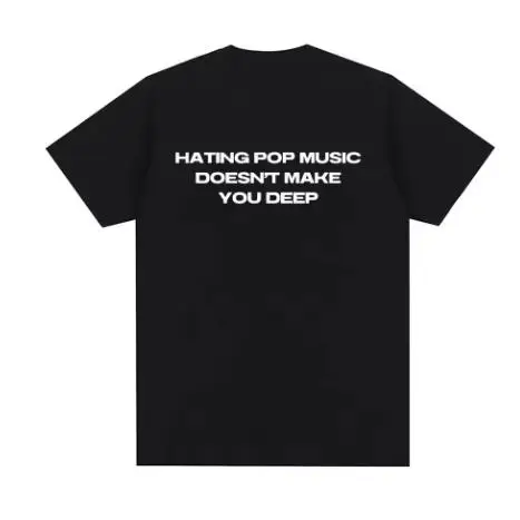 Charli Xcx Hating Pop Music Doesn't Make You Deep Same Style High Quality T Shirt Women Fashion Casual T-shirt Aesthetic Clothe