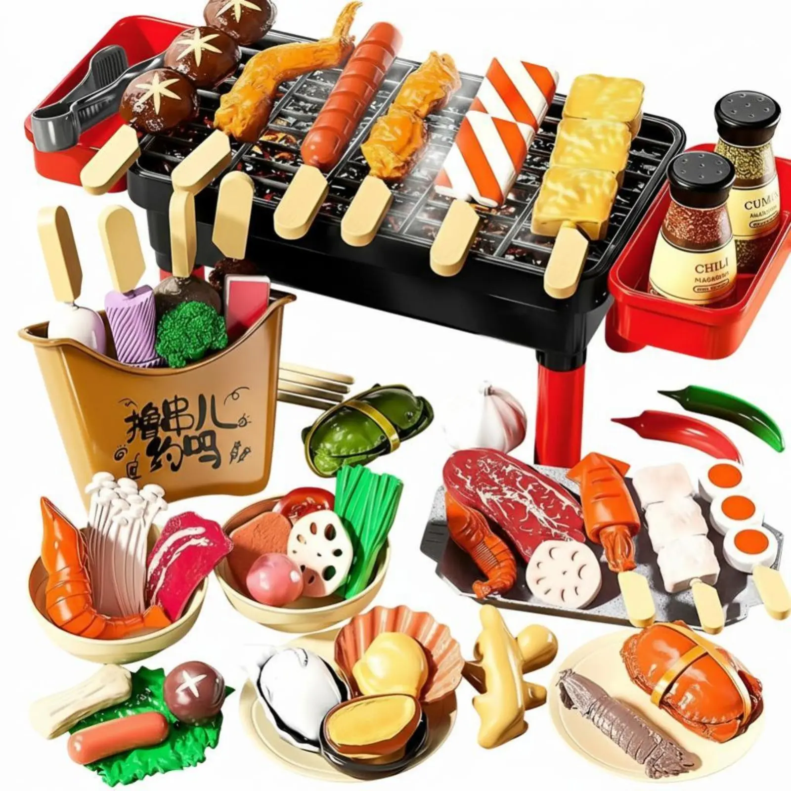 simulated-bbq-skewer-grill-set-mini-kitchen-toy-pretend-cooking-light-sound-role-play