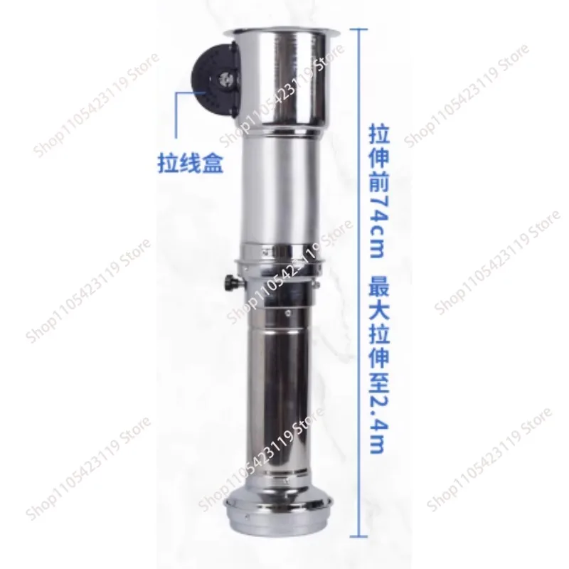 Commercial Telescopic Smoke Extractor Hood Barbecue Hot Pot Restaurant Exhaust System Korean BBQ Smoke Exhaust Equipment