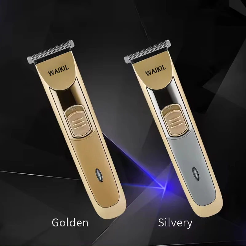 WAIKIL-cortadora de pelo profesional multifuncional para hombre, cortadora de empuje eléctrica con cabezal de aceite, carga USB, recortadora portátil inalámbrica