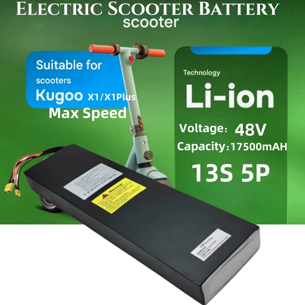 

2025 48V 13S5P 17.5mAh Suitable for Kugoo x1/x1plus/JOYOR G1/F5S/G5/GS5 Electric Scooter Power Lithium Battery