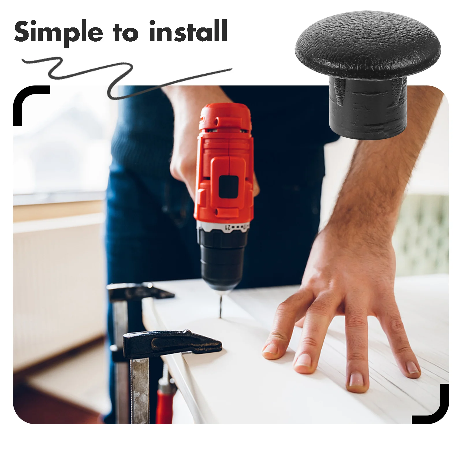 

500Pcs Small Plastic Furniture Screw Hole Plugs Covers for Cabinet Chair Desk Table Wardrobe Closet Plugs for Screw Hole