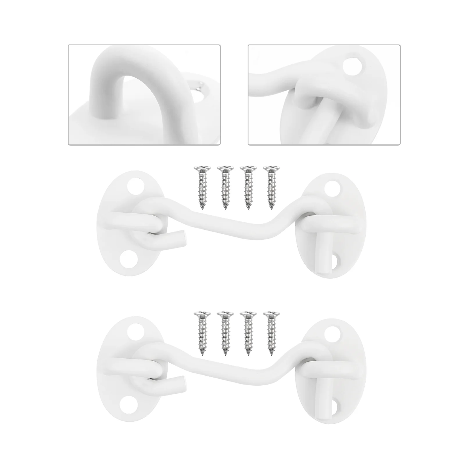 

Double Lock Steel Door and Window Air Hook Clothes Racks Barn Stainless Cabin Hooks