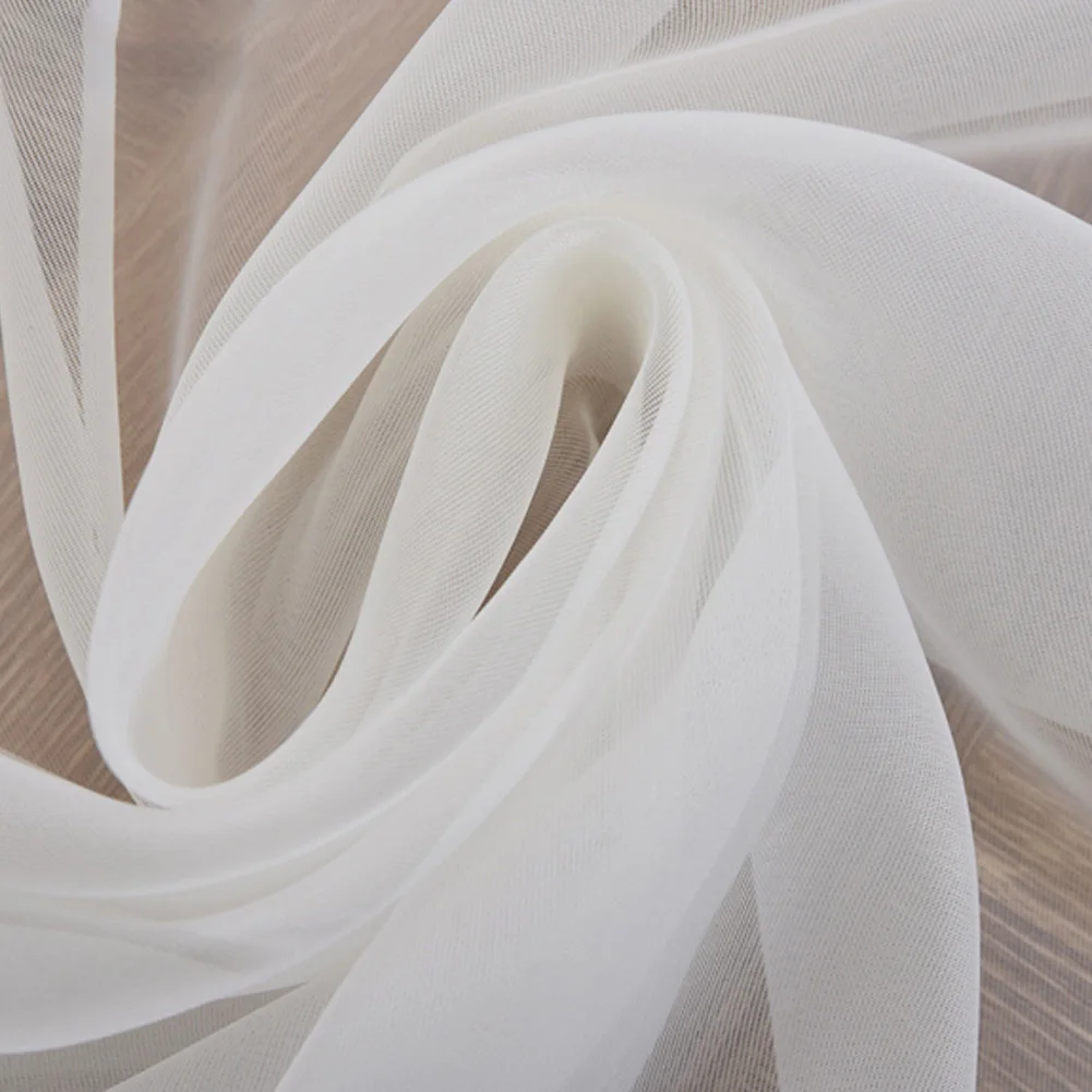 Voltsify Sheer Voile Window Curtain Panel, 100cm W X 200cm H