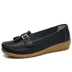 Women Loafers Soft Sole Comfortable Leggings Mom's Shoes Casual Shoes Flat Shoes Lightweight Non-Slip Flat Shoes Big Size 35-44