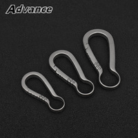 Waist Belt Titanium Buckle EDC Outdoor Tool Titanium Alloy Keychain Buckles