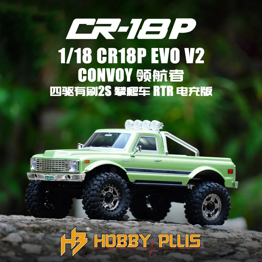 

Hobbyplus 1/18 Cr18p Evo V2 Convoy Pilot Remote Control Electric Brush 2s Climbing Car