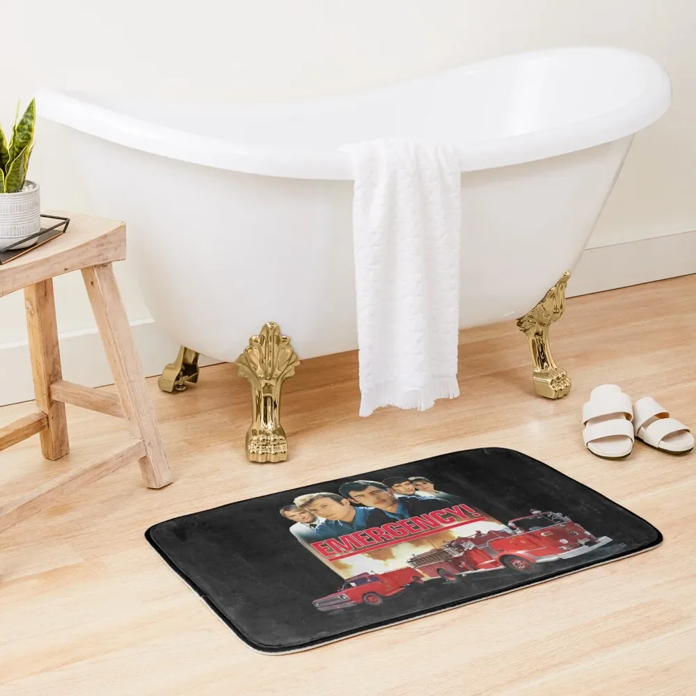 

Retro Vintage 70s Medical Drama EMERGENCY! Tribute Bath Mat Quick-Drying Bathroom Living Room Rug Mat