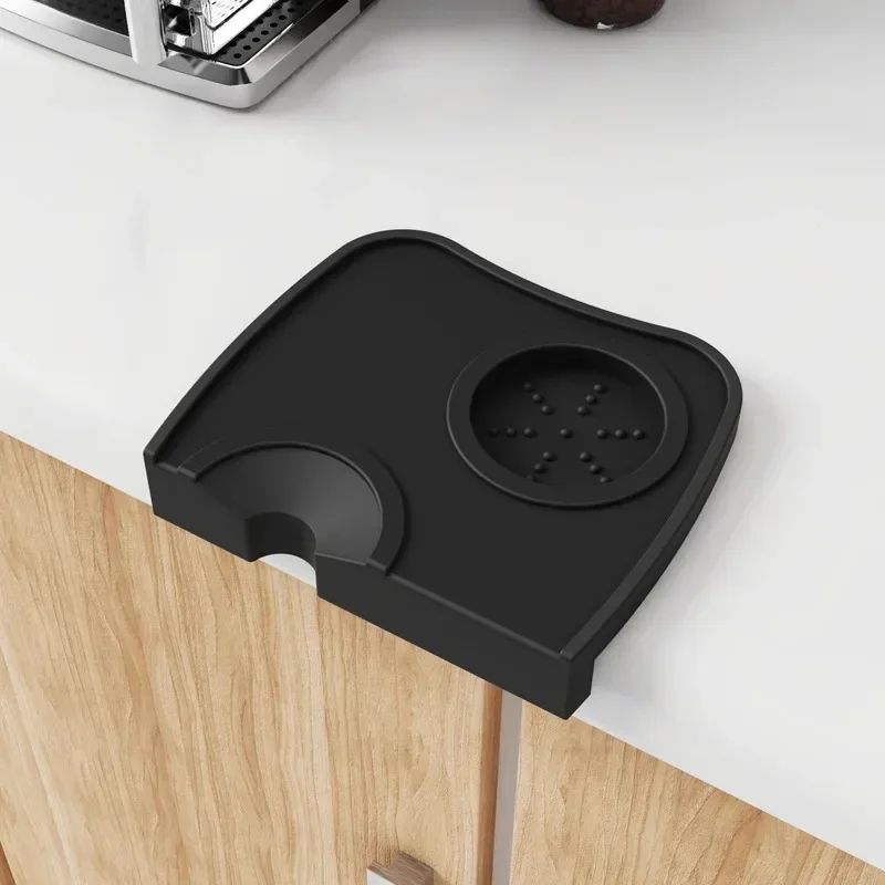 Alfombrilla antideslizante de silicona de calidad alimentaria para apisonar café, base para estación de apisonado de espresso, ideal para proteger la encimera de la cocina o del bar en casa.