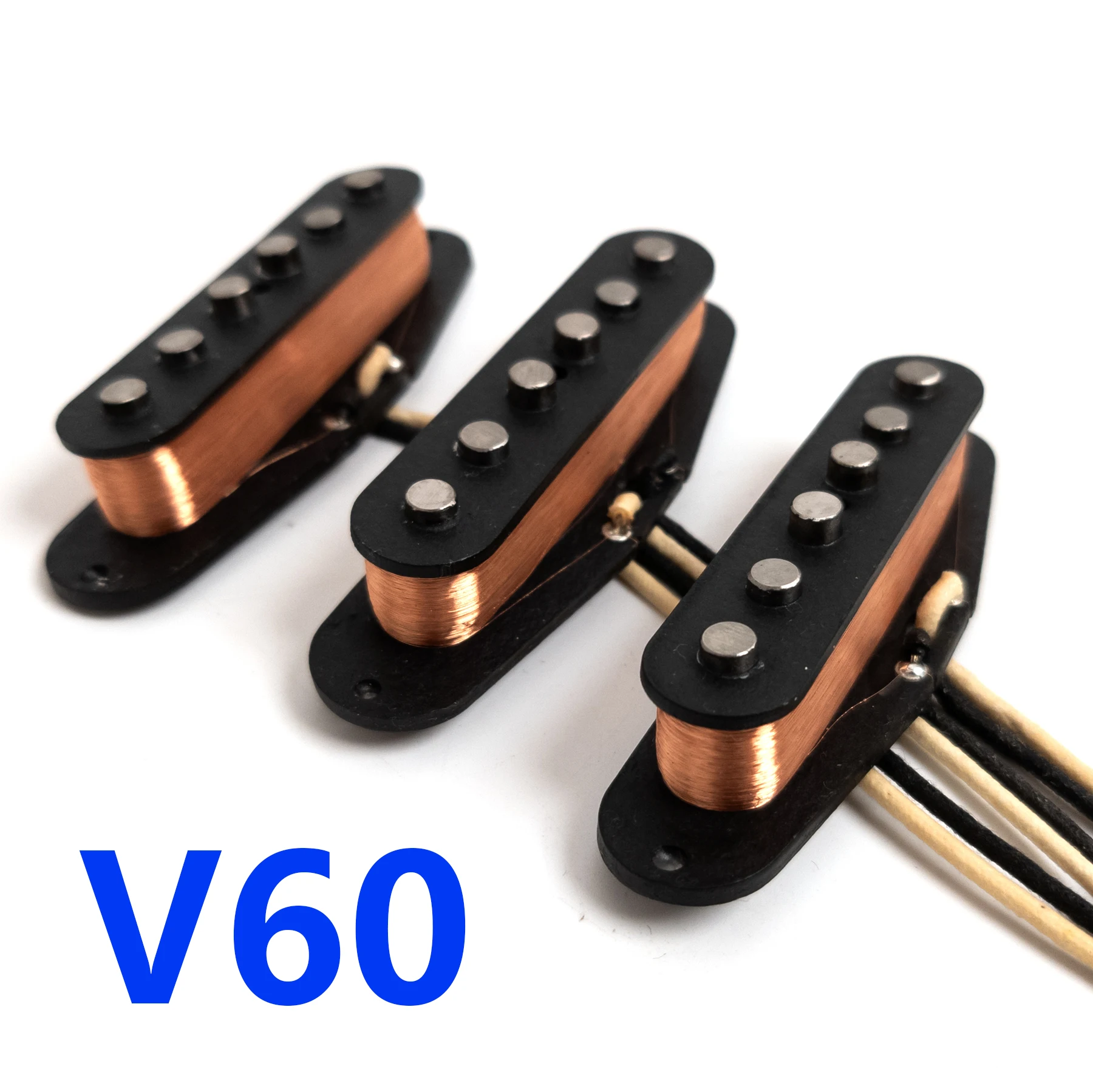 

Набор винтажных звукоснимателей V60 с одной катушкой Alnico 5 SSS, расстояние 52 мм, прозрачный теплый тон для обновления Blues Rock ST