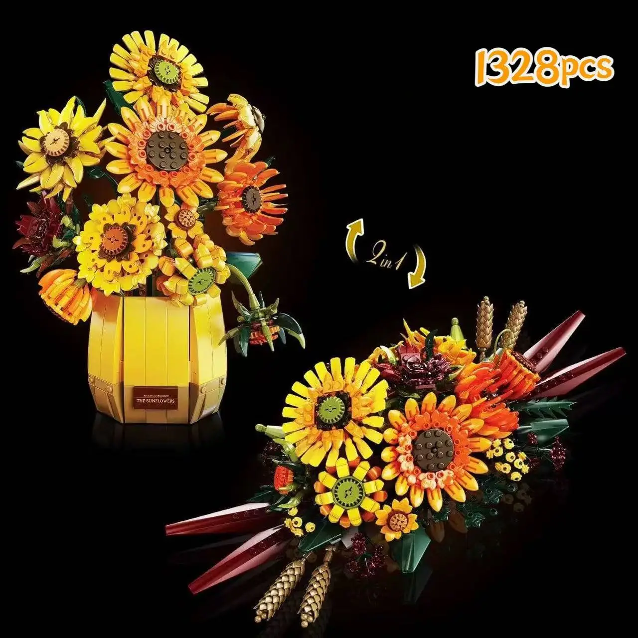 

The new Sunflower Bouquet Furniture Decoration Building Block 1328 is a favorite among both men and women.