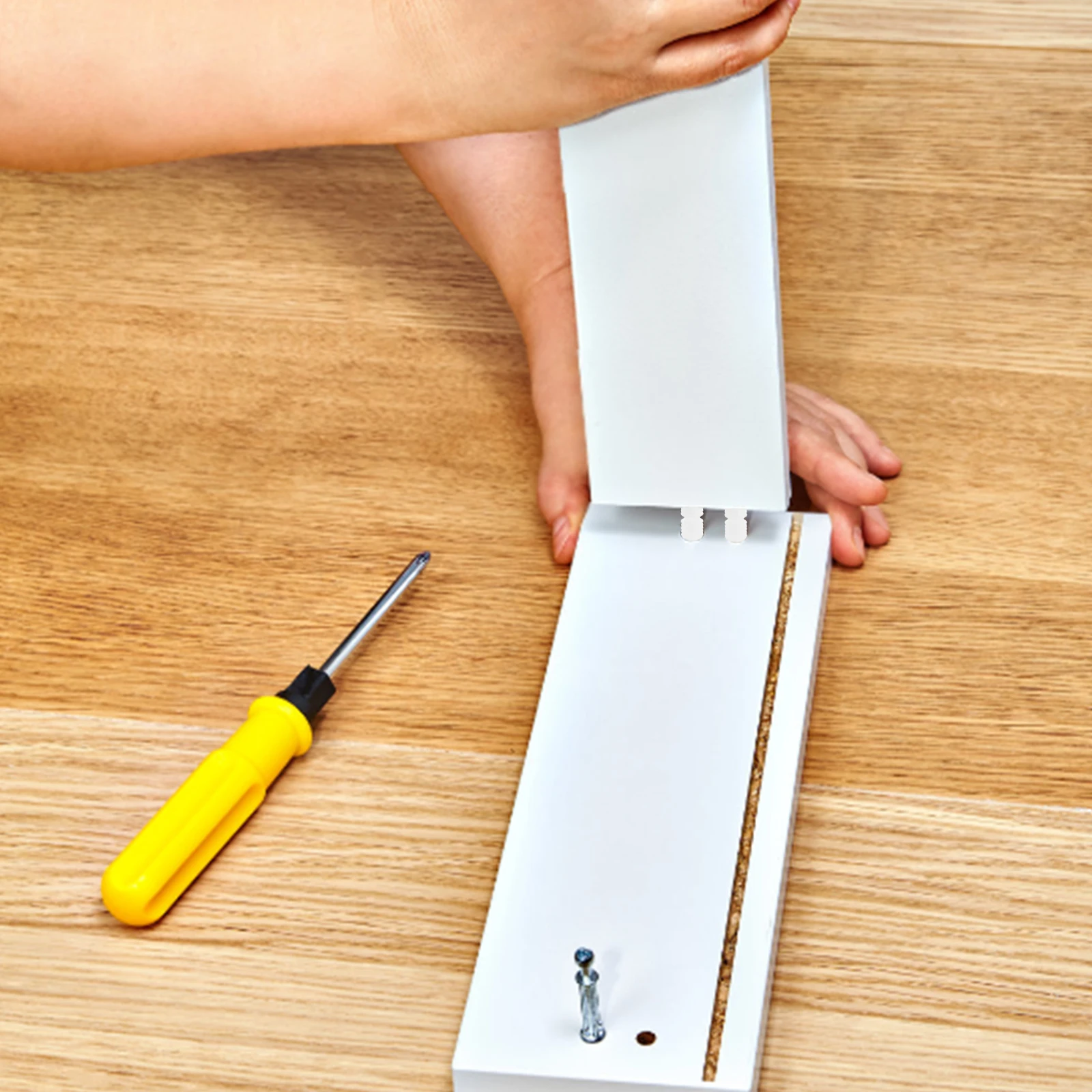 

100pcs Invisible Fasteners Plastic Furniture Connector Nuts Inserts Secure Fixation Hardware Connectors Versatile