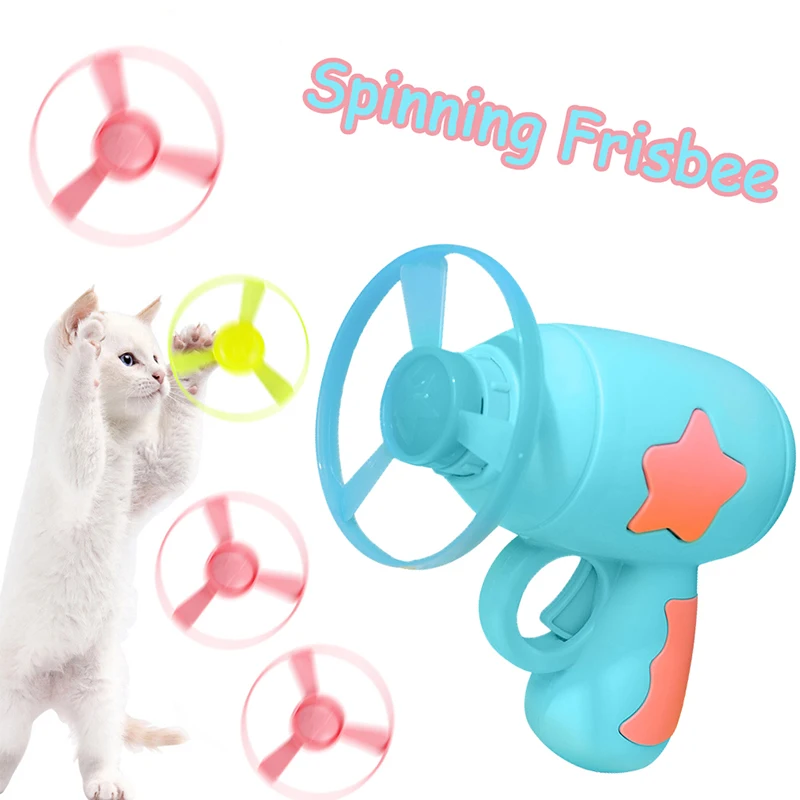 

New Cat Interactive Flying Saucer Toy Plastic Luminous Flying Saucer Suitable for Cat Interactive Play Training Pet Supplies