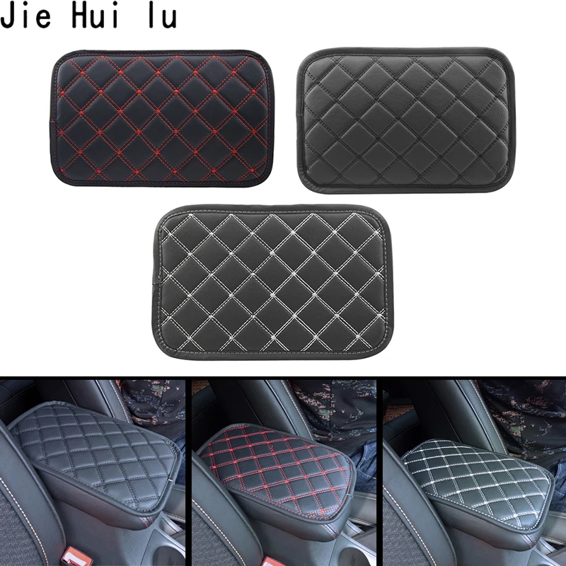 Car Armrest Mat Pad Auto Interior Armrests Plate Storage Box Mats Leather Box Carpet Protector Automobiles Accessories Styling