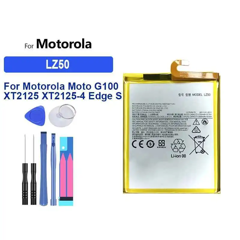 

4520mAh-5000mAh Battery for Motorola Moto EDGE S Pro XT2153-1 G100 XT2125 XT2125-4 Big Power Bateria