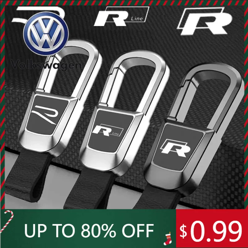 

Внутренние наклейки, кожаные брелоки, высококачественные металлические брелоки, автомобильный брелок для Volkswagen VW, новый Rline Golf Tiguan Vento T-ROC P