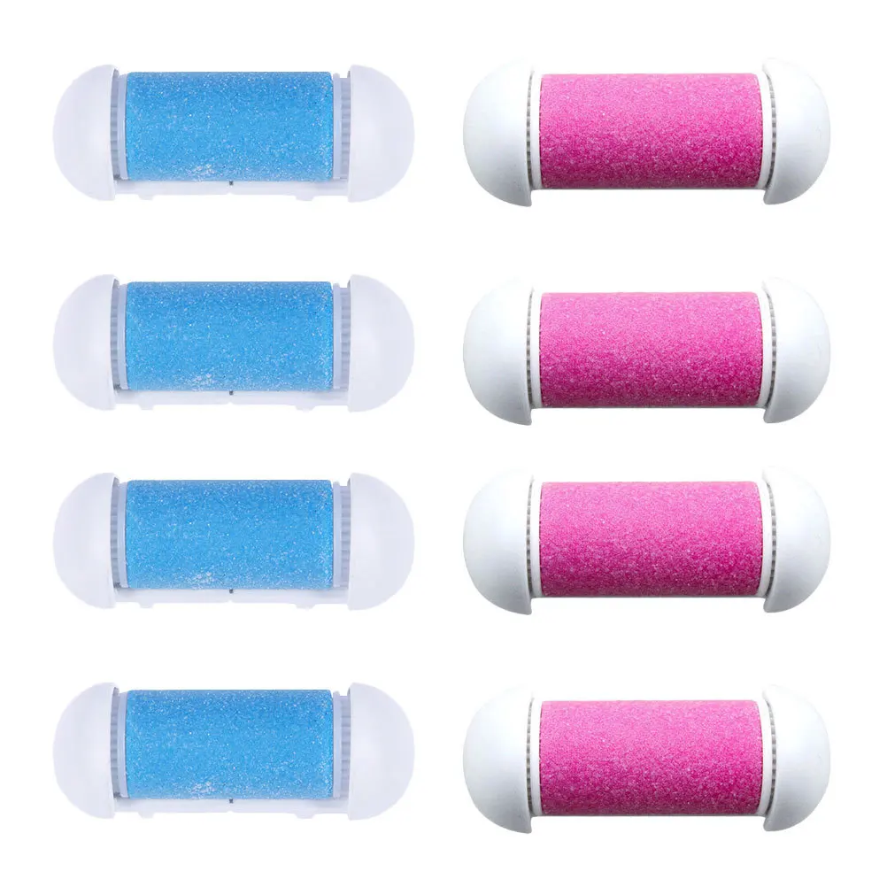 

8Pcs Foot File Replacement Heads Electronic Foot File Rollers Washable Pedicure Supplies for Cracked Heels and Calluses