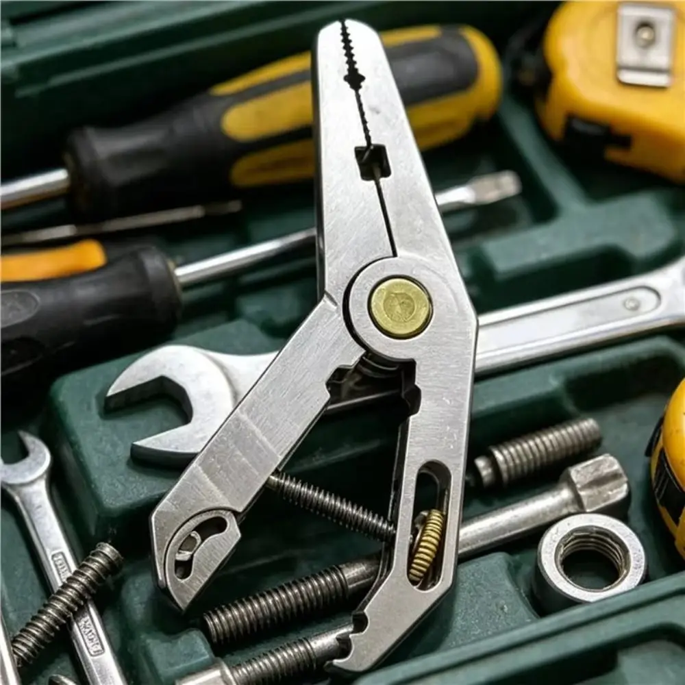 

Parallel Wrench 5 in 1 Multi-tool Pliers Clamp Wire Cutters Hex Screwdriver Portable Electrical Disconnect Pliers