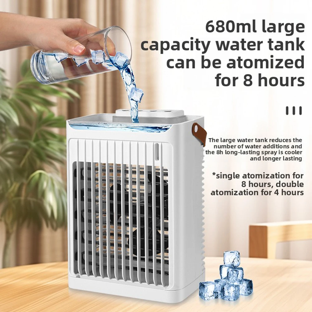 Portable Airs Conditioner Airs Cooler Humidifier Small Water Cooling Misting Fan High Cooling Efficiency Rapid Misting Fan
