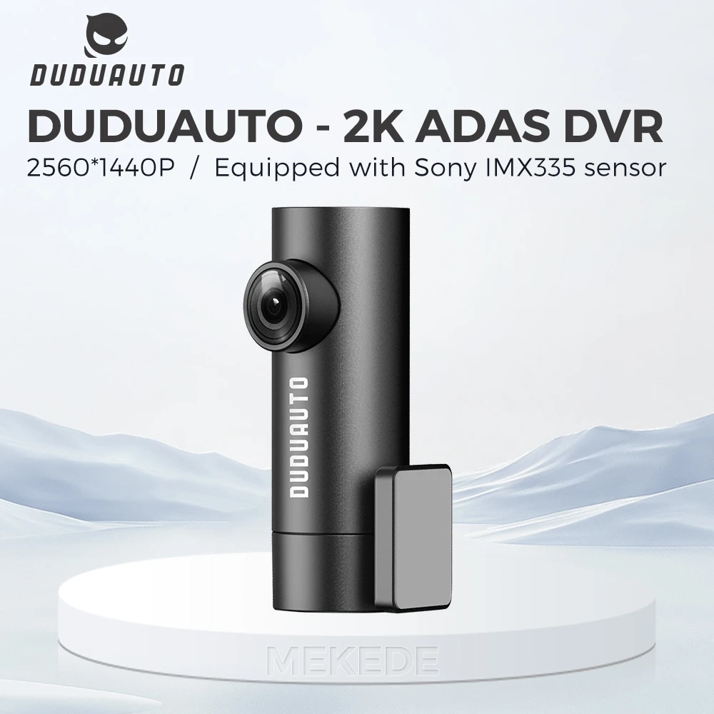 DUDUAUTO For 2K ADAS DVR reality navigation recorder 2560*1440P Car DVR Equipped Sony lMX335 sensor 360° Rotational Shooting