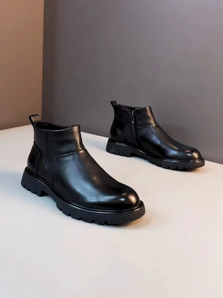 

Comfortable Pure Leather Men's Casual oes High Quali Faionable Versatile Busin European Sle Ele And Haome