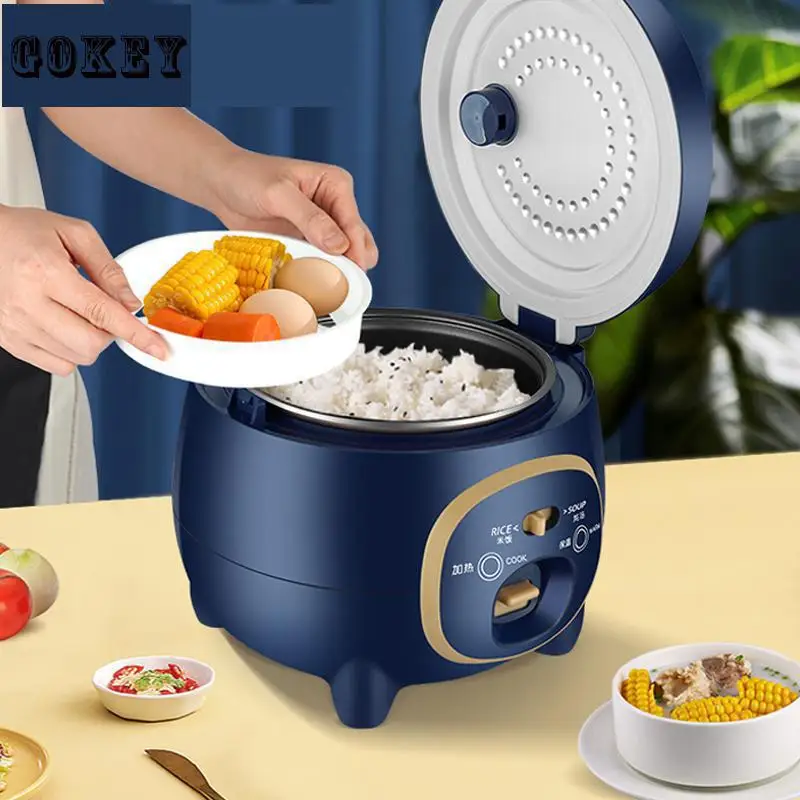 Nồi Cơm Điện 1.8l Mini Đa Chức Năng Thực Phẩm Làm Nóng Xông Hơi Thông Minh Điện Tự Động Canh Và Nồi Cơm Điện Eu