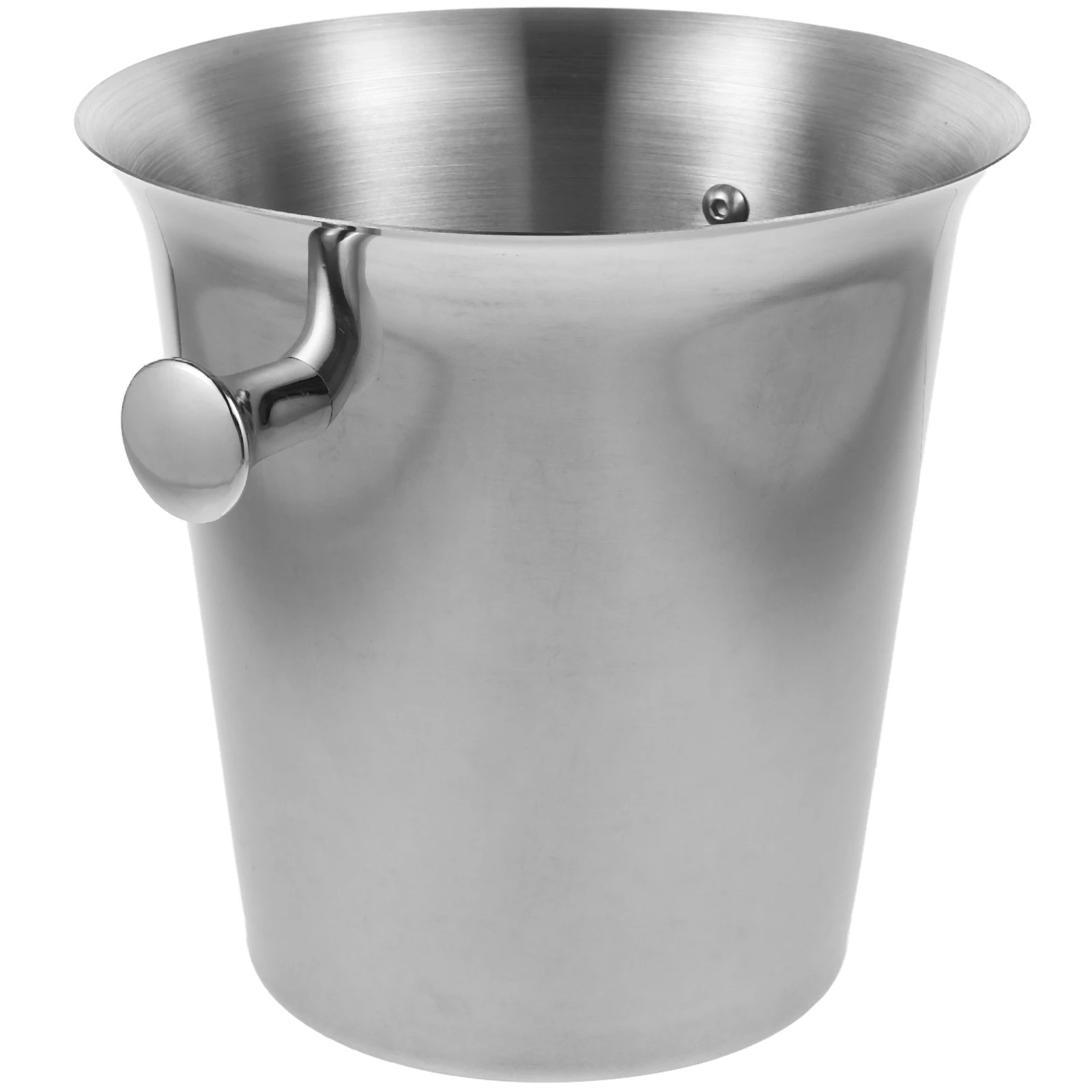 

Stainless Steel Ice Cube Bucket Thickened Cone Shaped Large Capacity Bars Homes Parties Beer Cooler Metal Container Ice
