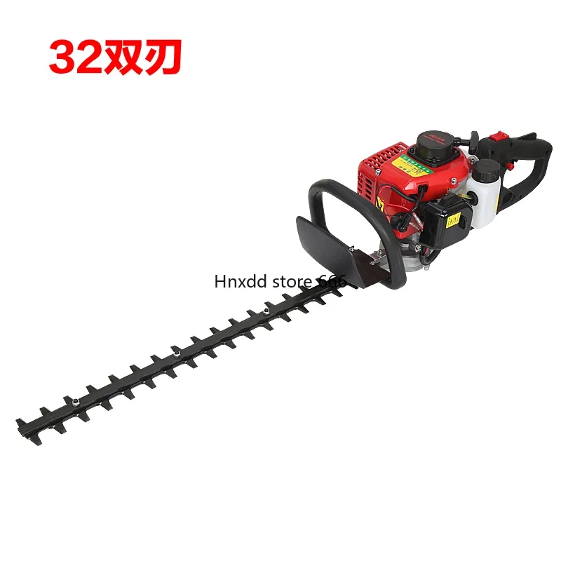 Double blade gasoline tea trimmer hedge  fence garden trimmer