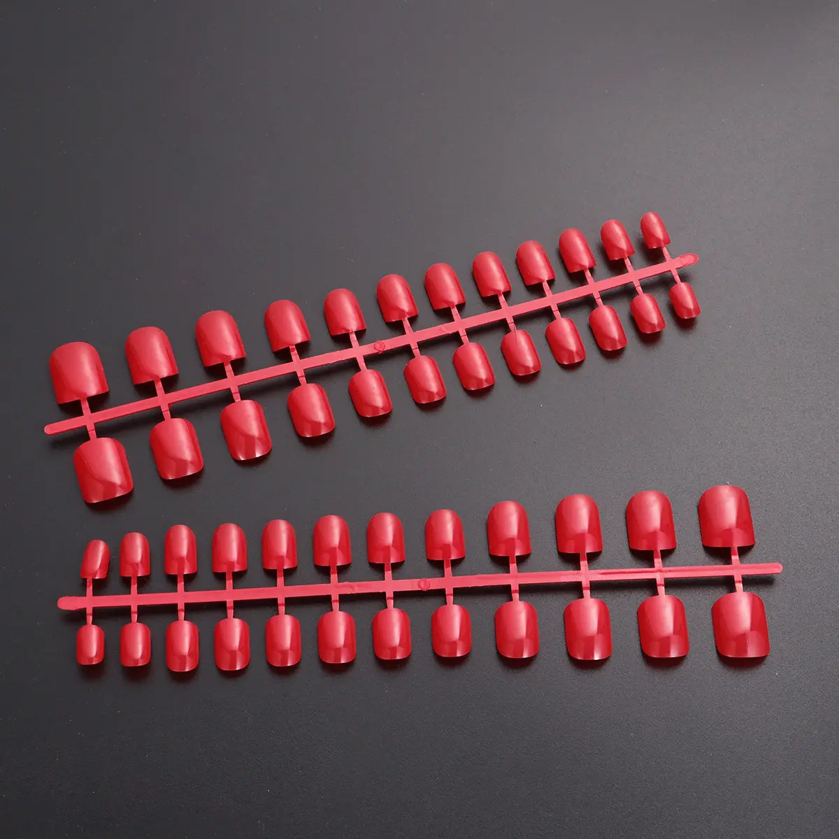 120Pcs Full Cover False Nails Multi-Size Coffin Acrylic Nail Tips Perfect Length for Salon Home Manicure