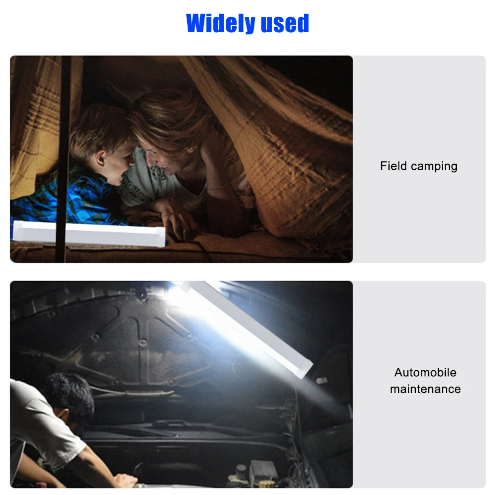 Multifunction LED Night Light USB Rechargeable Emergency Camping Light Bar 30W Hanging Lamp for Outdoor Indoor Work Lamp