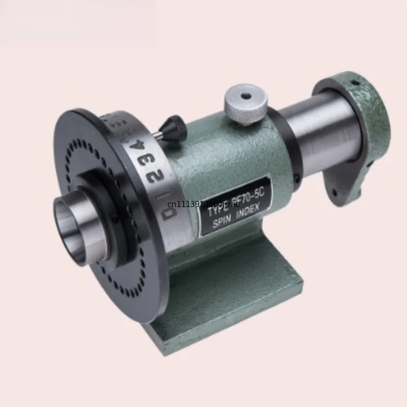 PF70‑5C Simple Indexing Head 5C Chuck Universal Tool Holder for Milling Grinding Machine Compatible 2‑5 Inch Chucks