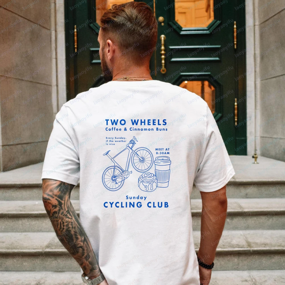 

Sunday Cycling Club Tee Organic Cotton Unisex Road Bike Graphic T-Shirt Oversized T Shirt Graphic T Shirts High Quality Cotton