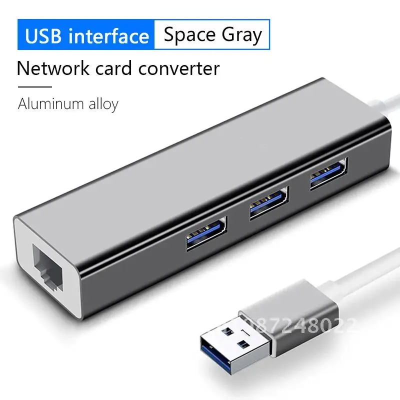 

4 in 1 Gigabit Ethernet USB C Hub Mini Size USB Type C 3.0 to RJ45 PD USB 3.0 OTG Adapter USB C Dock for MacBook Air Pro PC HUB