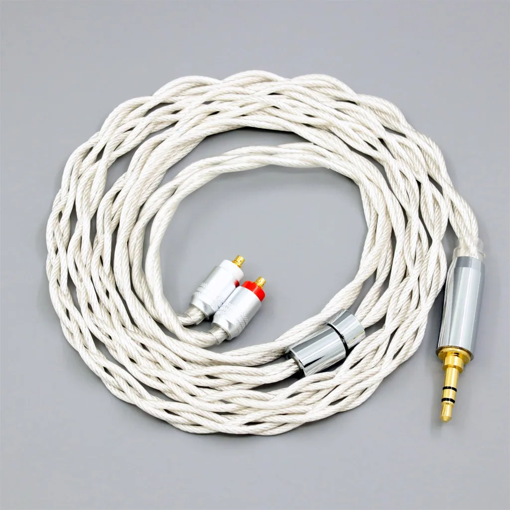 LN 008133   الجرافين 7N OCC الفضة مطلي Type2 سماعة كابل لسوني IER-M7 IER-M9 IER-Z1R سماعة 4 الأساسية