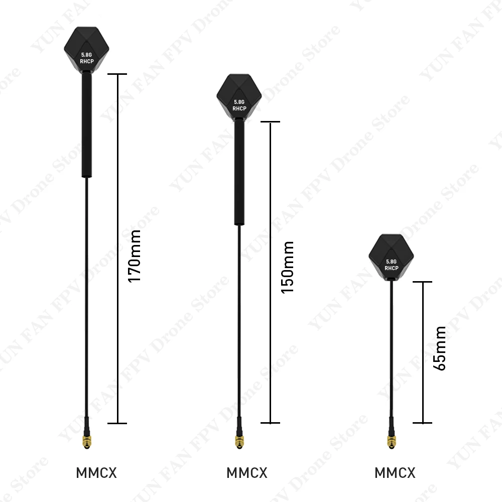 IFlight Albatross V2 5.8GHz 2.4dBi Antenna ipex/ 90° MMCX LHCP RHCP 65MM/150MM/170MM for FPV Racing Drone part