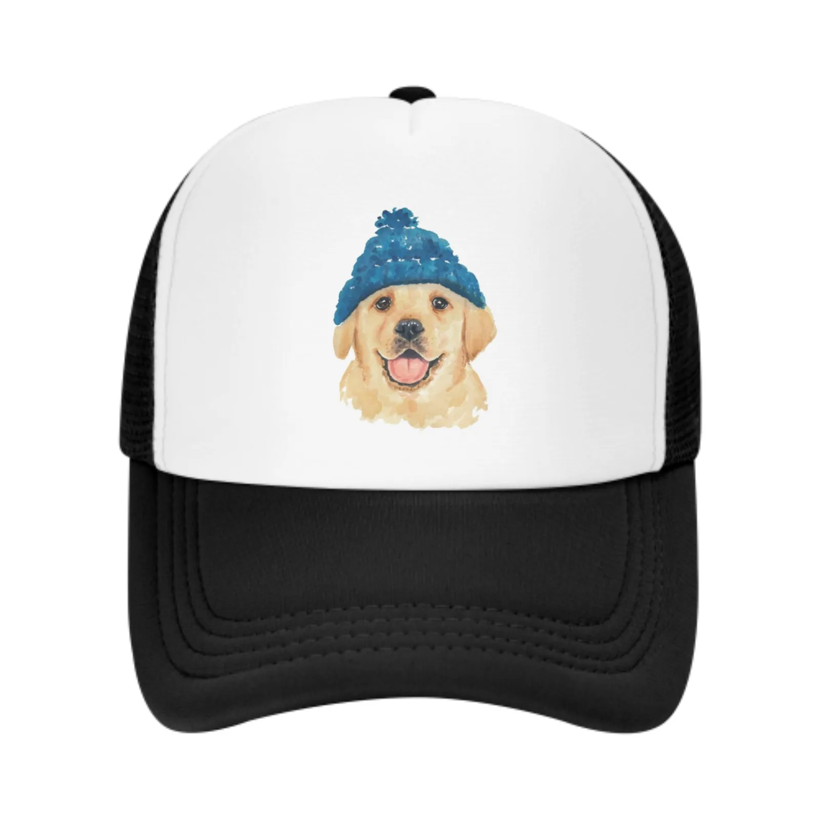 Gorras de béisbol con acuarela para hombre y mujer, sombrero de sol ajustable con diseño de perro, sombreros de camionero informales para pesca, actividades al aire libre, regalos para papá