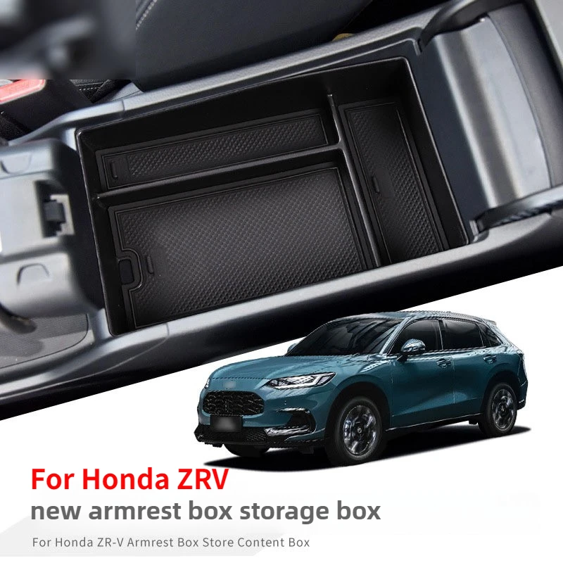 

Ящик для хранения центральной консоли автомобиля для Honda ZRV 2022 2023, органайзер для центральной консоли, держатель контейнера, внутренние аксессуары