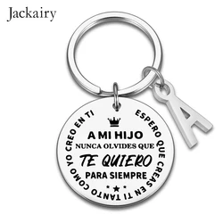 A MI HIJO HIAlbanTE Cels IERO PARA SIEMPRE Family Charms, Porte-clés, Bijoux, Anniversaire, Cadeau de Noël, Fils, Fille, Espagnol